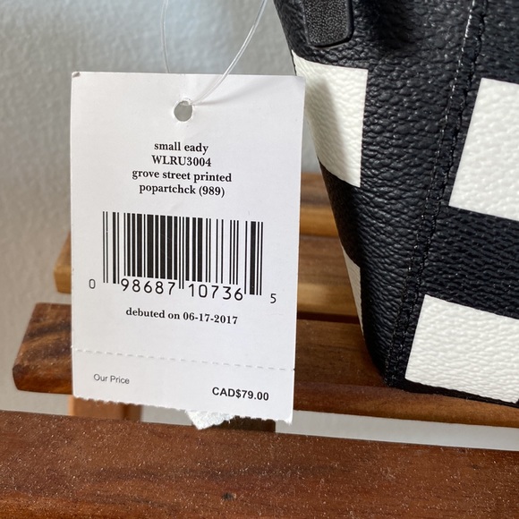 NWT Kate Spade Checkered Clutch ♠️ - Picture 5 of 7